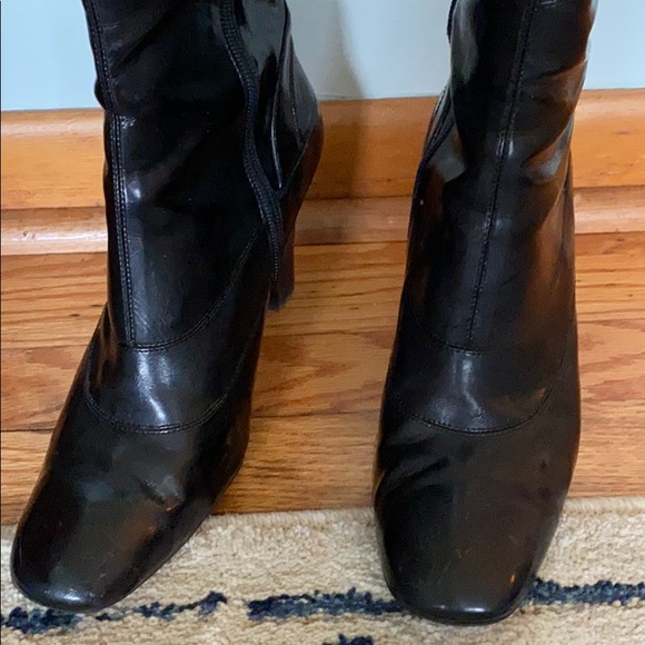 franco sarto benny leather ankle boot
